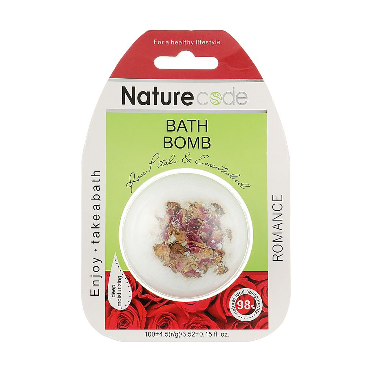 Бомбочка для ван Nature Code Romance, 100 г (блістер)