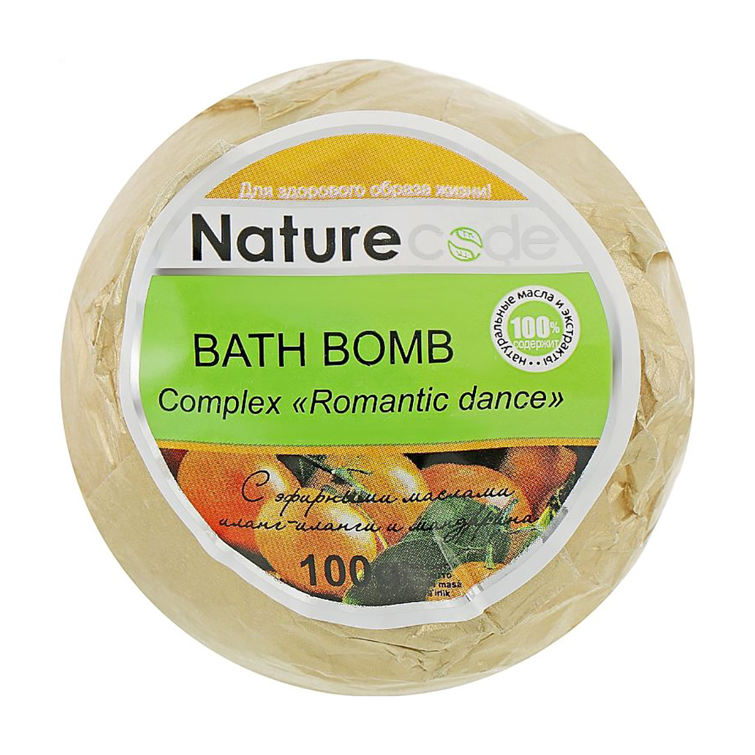 Бомбочка для ван Nature Code Сomplex Romantic Dance помаранчева, 100 г